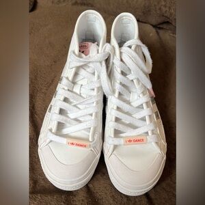 Adidas White Nizza Platform Size 5